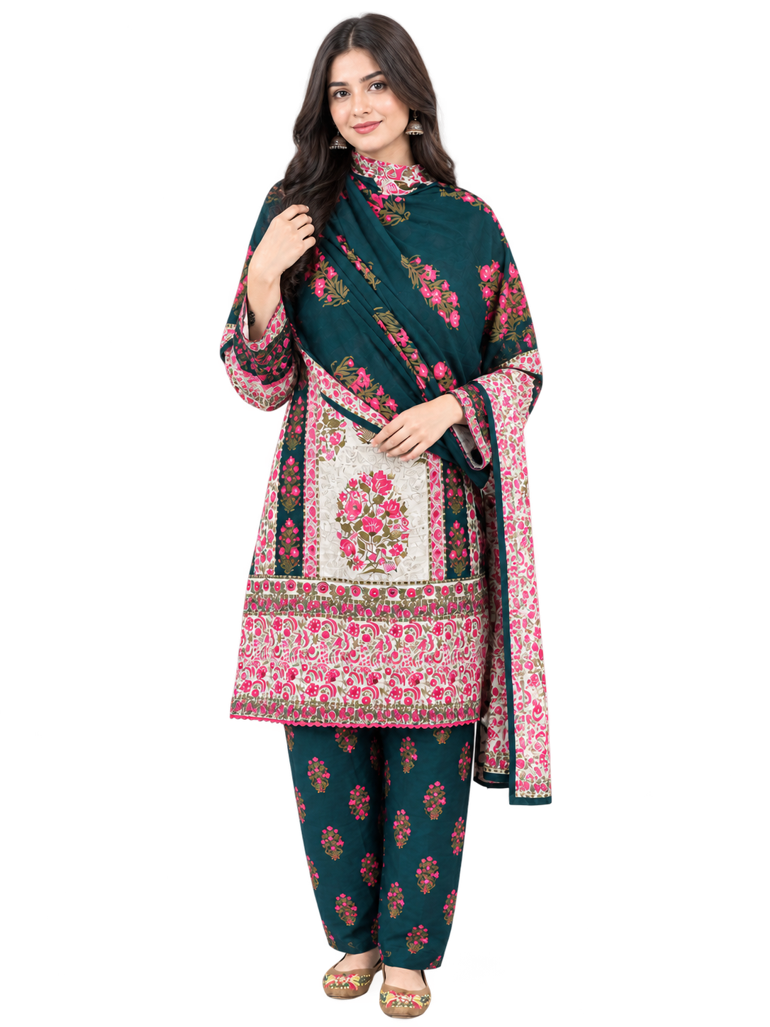 3pc Ready to Wear Printed Suit